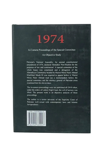 Back cover of a book with text and a barcode on a white background