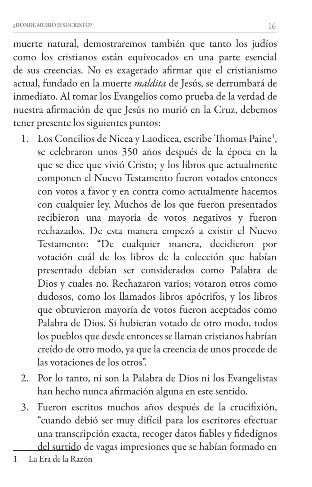 Donde Murió Jesús?