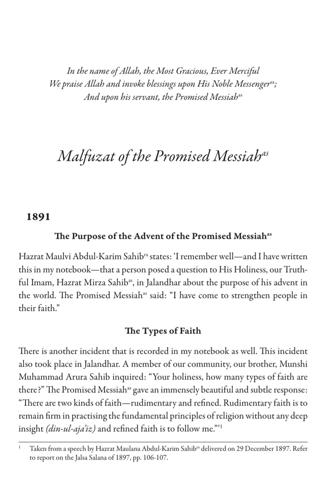 Malfuzat Volume 1