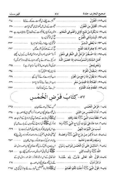 حدیث نمبر 2690 تا 3189، صحیح بخاری جلد پنجم