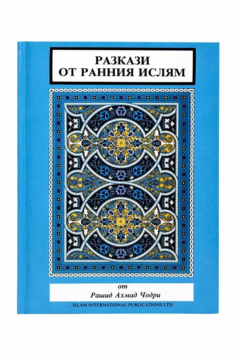 Book cover with decorative design and text on a blue background