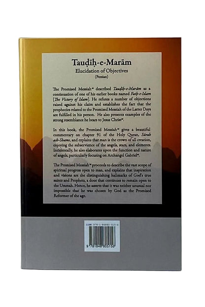 Back cover of a book with text and a barcode on a white background