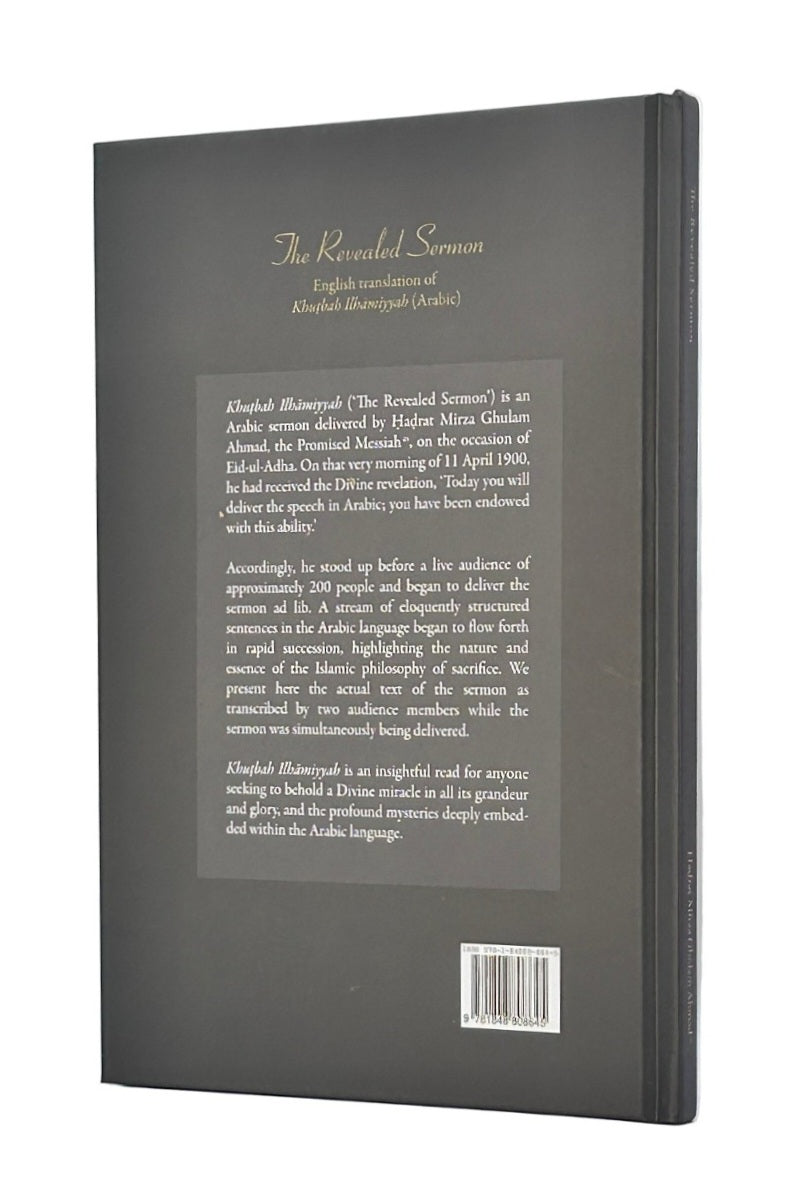 Back cover of the book The revealed sermon