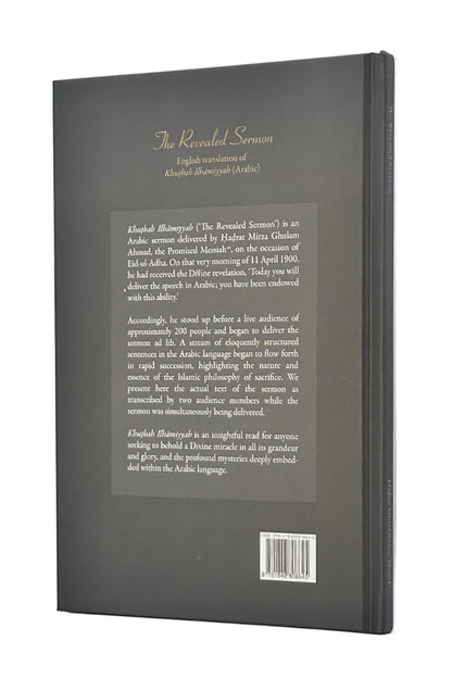 Back cover of the book The revealed sermon