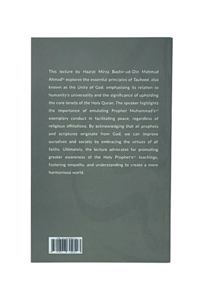 Back cover of a book with text and a barcode on a white background