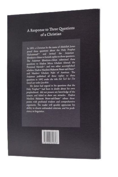 A Response To Three Questions Of A Christian