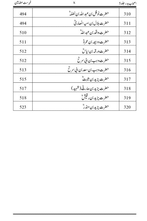 Ashab-e-Badr Volume 5 اصحاب بدر جلد