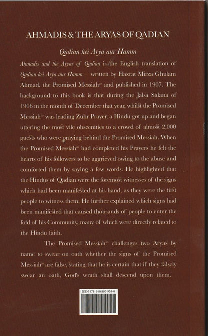Ahmadis And The Aryas Of Qadian