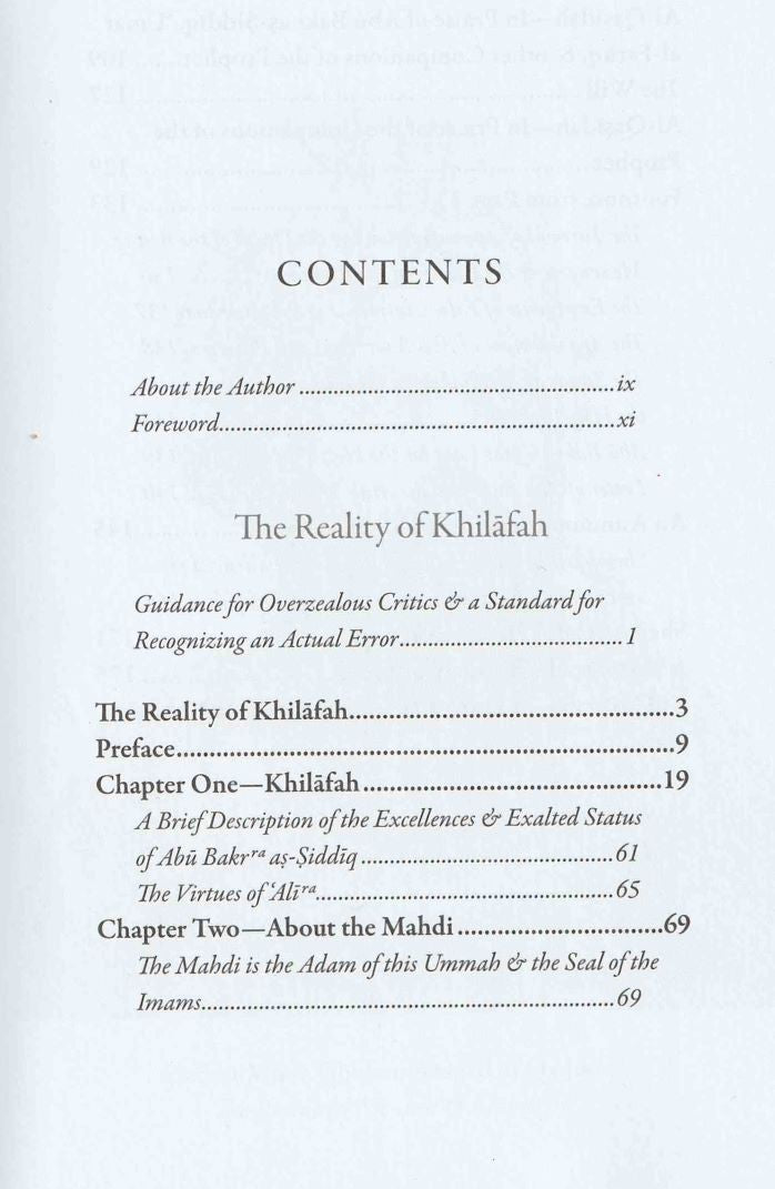 The Reality of Khilafah