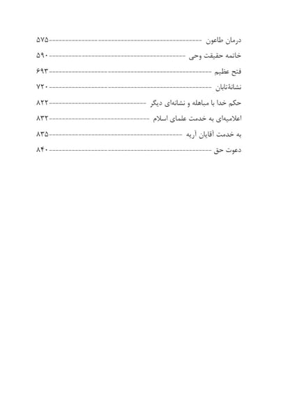 حقیقت وحی ، فارسی ترجمہ