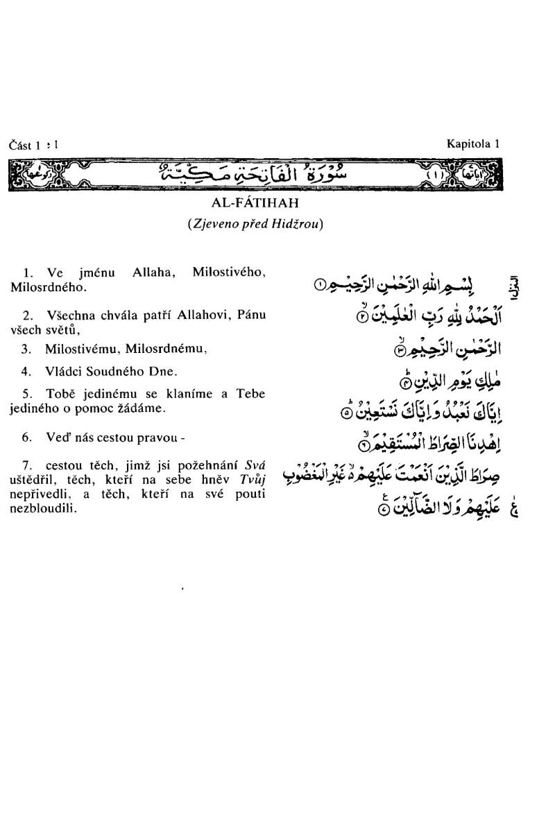 Svatý korán se čínským překladem (Holy Quran with Czech translation )