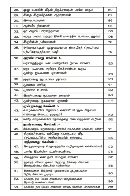 இஸ்லாமிய போதனைகளின் தத்துவஞானம் The Philosophy of The Teachings of Islam (Tamil)