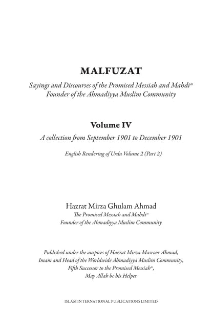 Malfuzat - Volume 4