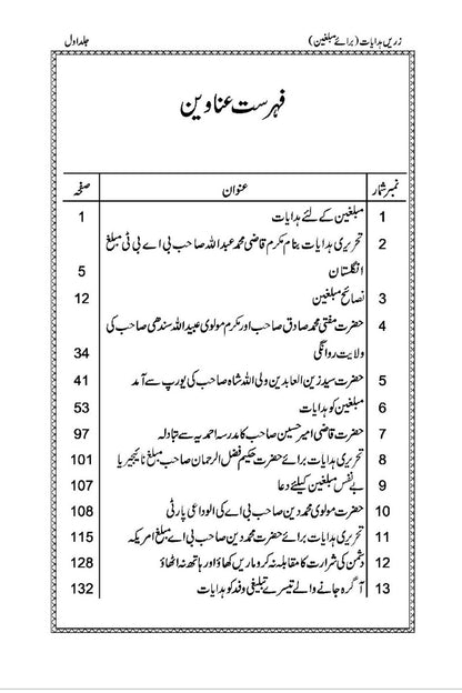 Advice for Missionaries. Volume 1. ( زرین ہدایات )