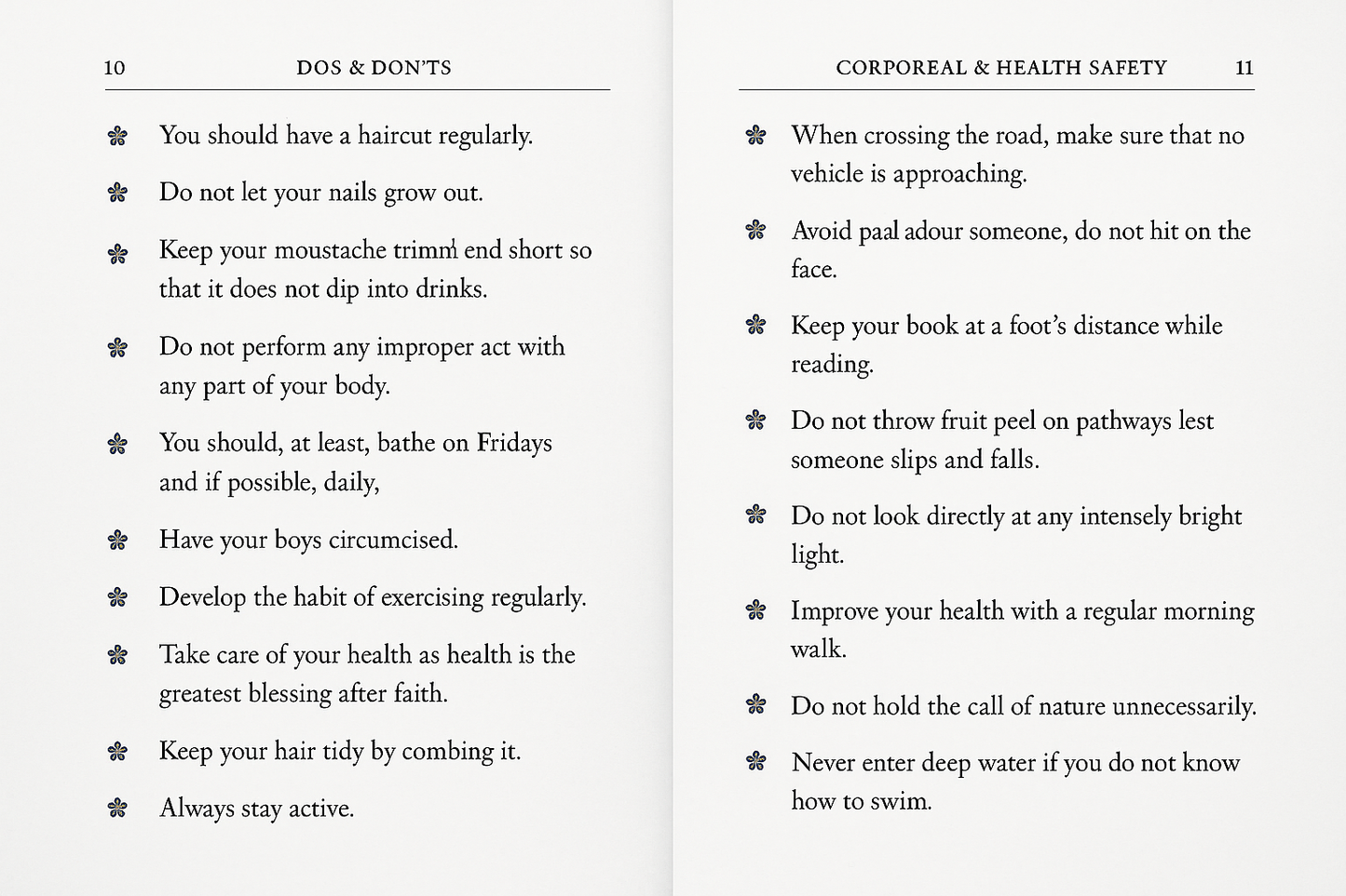 Dos and Don'ts