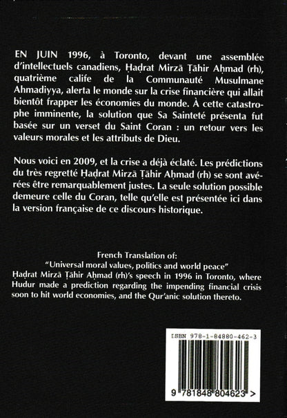 Valueurs Morales Universelles - French - Universal Moral Values