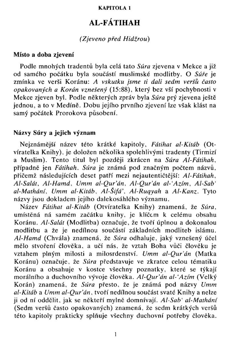 Svatý korán se čínským překladem (Holy Quran with Czech translation )