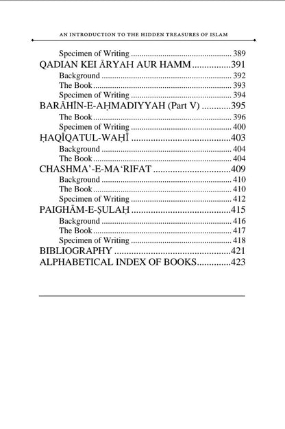 An Introduction to the hidden treasures of Islam