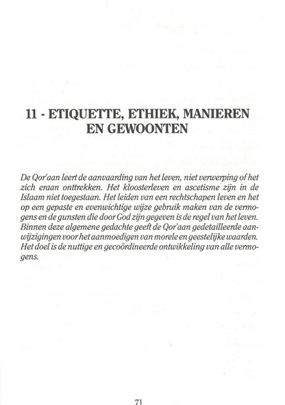 GESELECTEERDE VERZEN UIT DE HEILIGE QOR'AAN (Selected verses of Quran in Dutch)