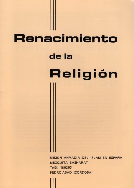 Revival of Religion