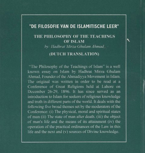 The Philosophy of The Teaching of Islam (Dutch/Flemish Language)