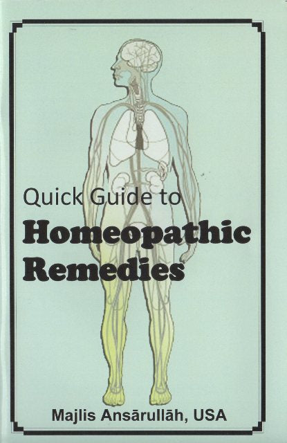 Quick Guide to Homeopathic Remedies