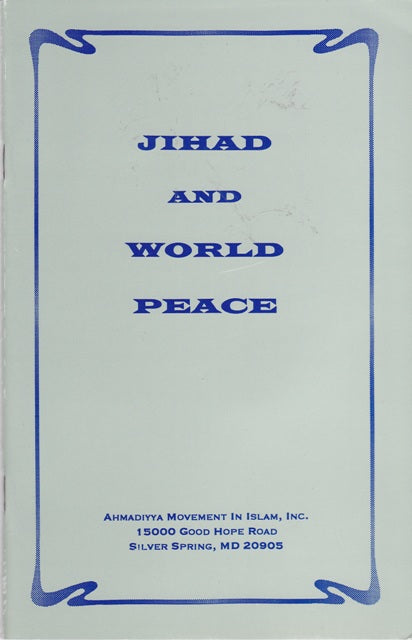 Jihad and world peace.