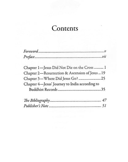 Table of contents of the book in English 