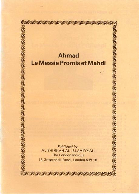 Ahmad, the Promised Messiah