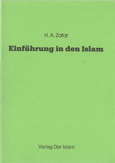 Einführung in den Islam. – AMIBookstore