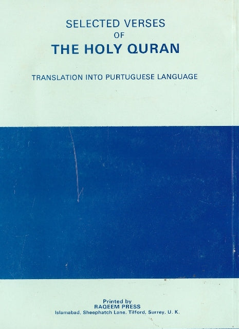 Selected Verses of the Holy Quran (Portuguese Translation)