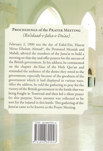 Proceedings of the Prayer Meeting