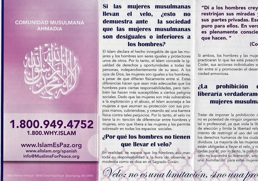 El Velo Islamico - Opresion o eleccion para las mujeres musulmanas? (100 pamphlets)