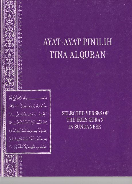 Selected Verses of the Holy Quran Sundanese translation